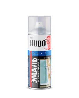 KUDO Аэрозоль для ванн белая №1301 520 мл KUDO Аэрозоль для ванн белая №1301 520 мл