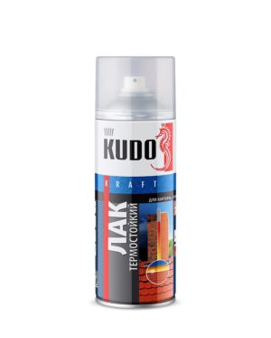 KUDO Аэрозоль лак термостойкий №9006 520 мл KUDO Аэрозоль лак термостойкий №9006 520 мл