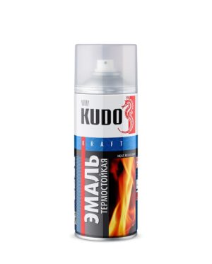 KUDO Аэрозоль "№5002 Чёрная Термостойкая 520 мл KUDO Аэрозоль "№5002 Чёрная Термостойкая 520 мл