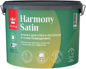 Краска Тиккурила HARMONY SATIN (гармония сатин) акрилатная база А матовая 2,7л. Краска Тиккурила HARMONY SATIN (гармония сатин) акрилатная база А матовая 2,7л.