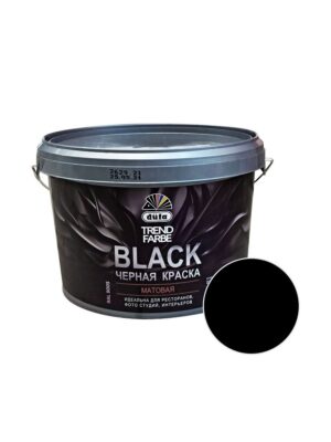 Dufa Краска для стен и потолка,Trend Farde Black мат. Черная 5л Dufa Краска для стен и потолка,Trend Farde Black мат. Черная 5л