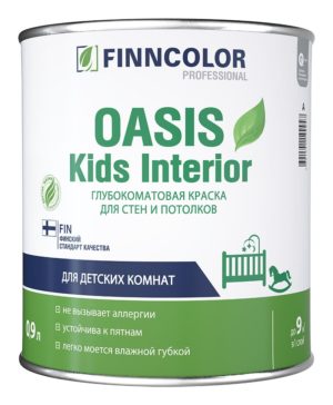 Краска для детских Oasis Kids Interior С гл/мат 2.7л Краска для детских Oasis Kids Interior С гл/мат 2.7л