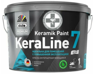 краска для стен и потолков DUFA PREMIUM KERALINE KERAMIK PAINT 7 матовая белая база 2,5 л. краска для стен и потолков DUFA PREMIUM KERALINE KERAMIK PAINT 7 матовая белая база 2,5 л.