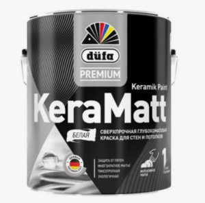 Dufa Premium Краска д/стен и потолков сверхпрочная KeraMatt Keramik Paint г/м Б1 0,9л Dufa Premium Краска д/стен и потолков сверхпрочная KeraMatt Keramik Paint г/м Б1 0,9л