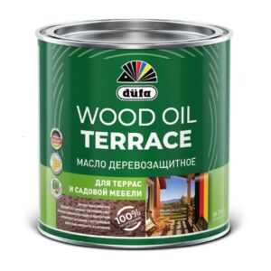 Dufa Масло деревозащитное для терасс и сад.мебели WOOD OIL TERRACE орех 0,9л Dufa Масло деревозащитное для терасс и сад.мебели WOOD OIL TERRACE орех 0,9л